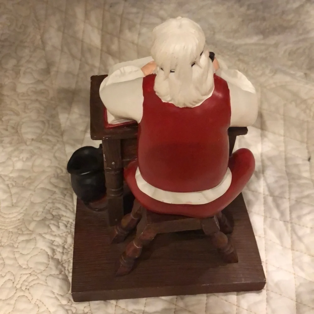 Norman Rockwell Santa’s List Figurine